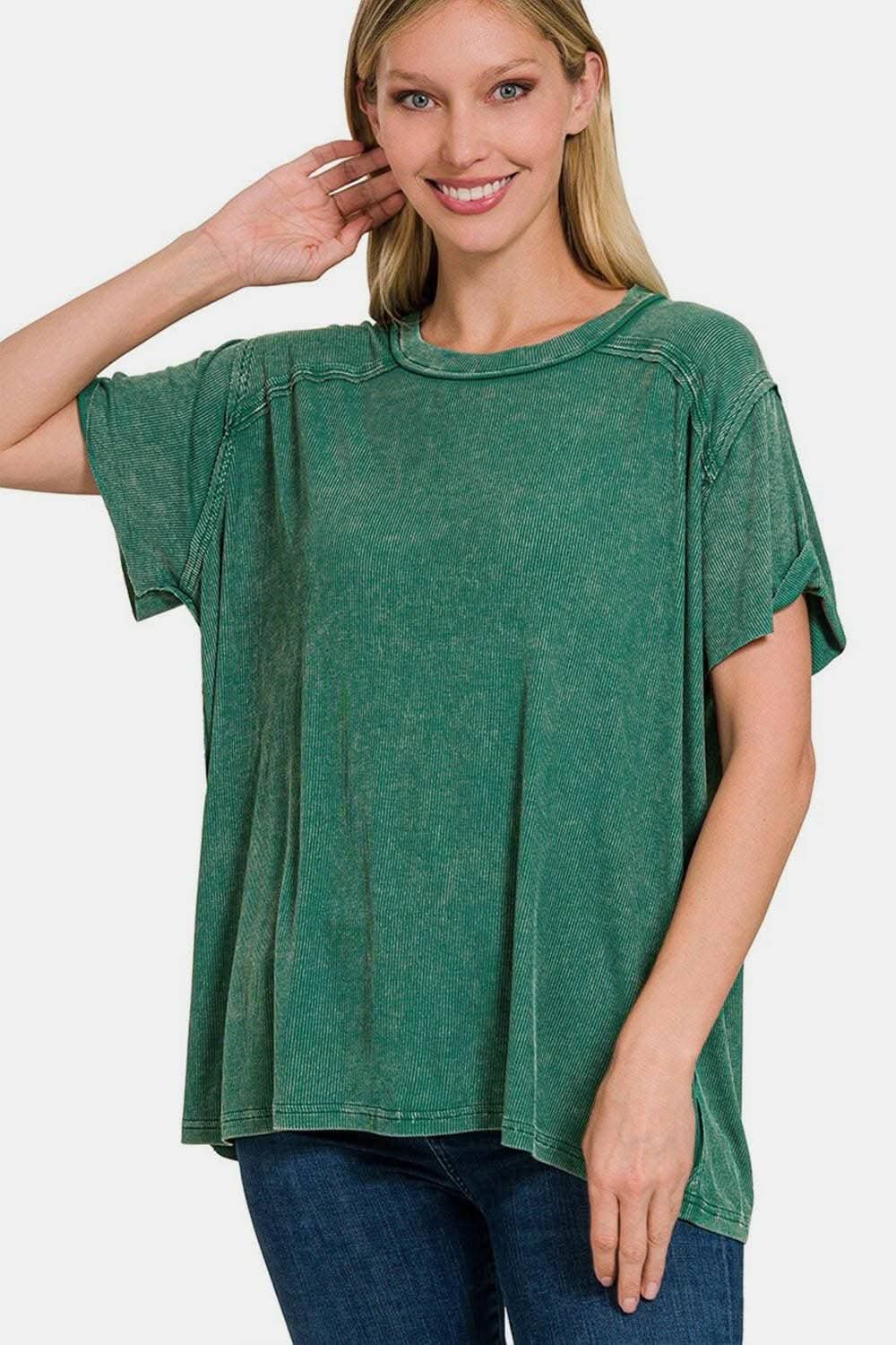 Effortless elegance ribbed top - Love Salve