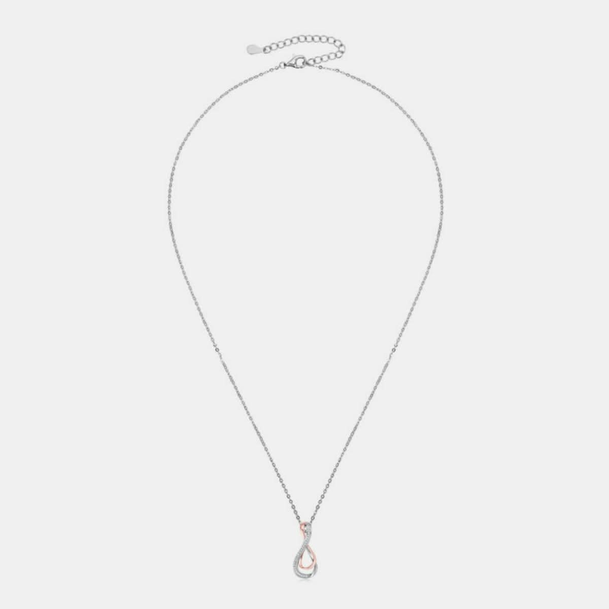 Elegant Moissanite Infinity Pendant - Love Salve
