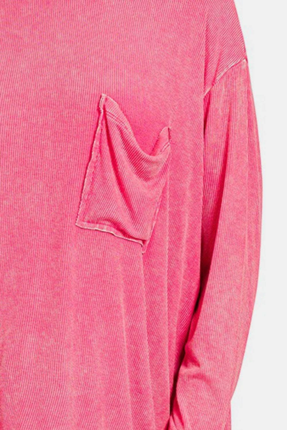 Elegant Round Neck Long Sleeve Tee with a Chic Twist