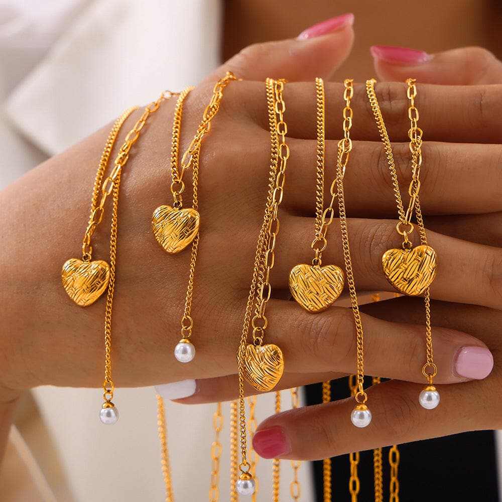 Elegant heart pendant necklace - Love Salve