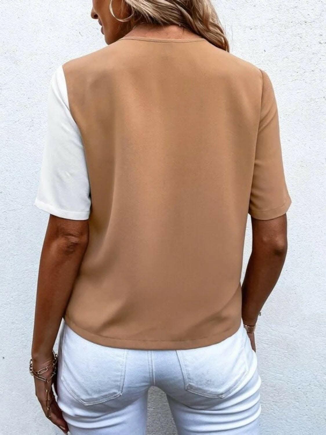 Elegant wrap blouse with buttons - Love Salve