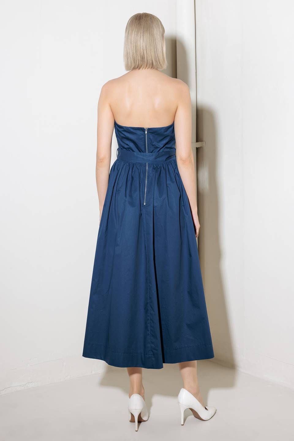 ENDLESSLY CHARMING WOVEN MIDI DRESS