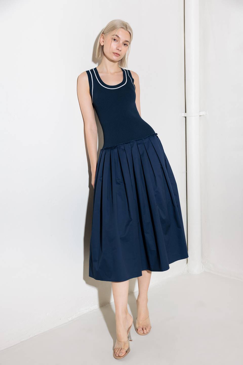 CELEBRATE EVERYDAY NAVY SWEATER TOP AND SKIRT SET