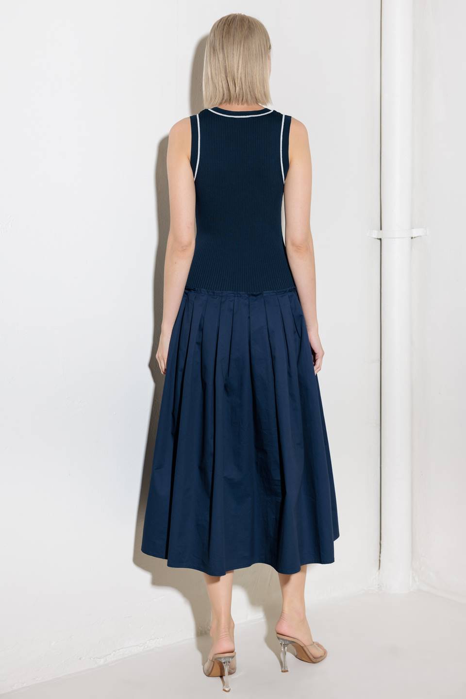 CELEBRATE EVERYDAY NAVY SWEATER TOP AND SKIRT SET