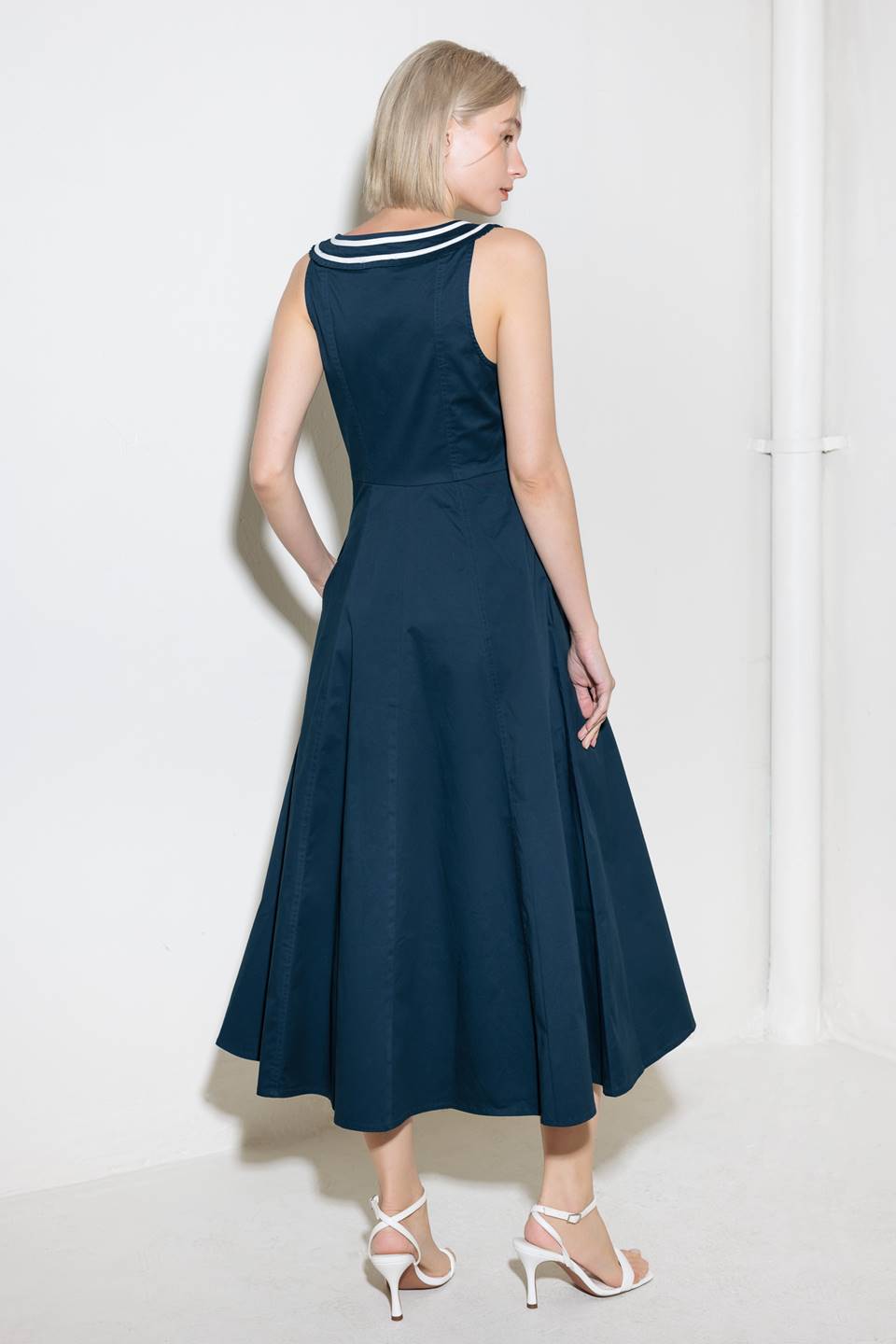 DIVINE OBSESSION WOVEN MIDI DRESS