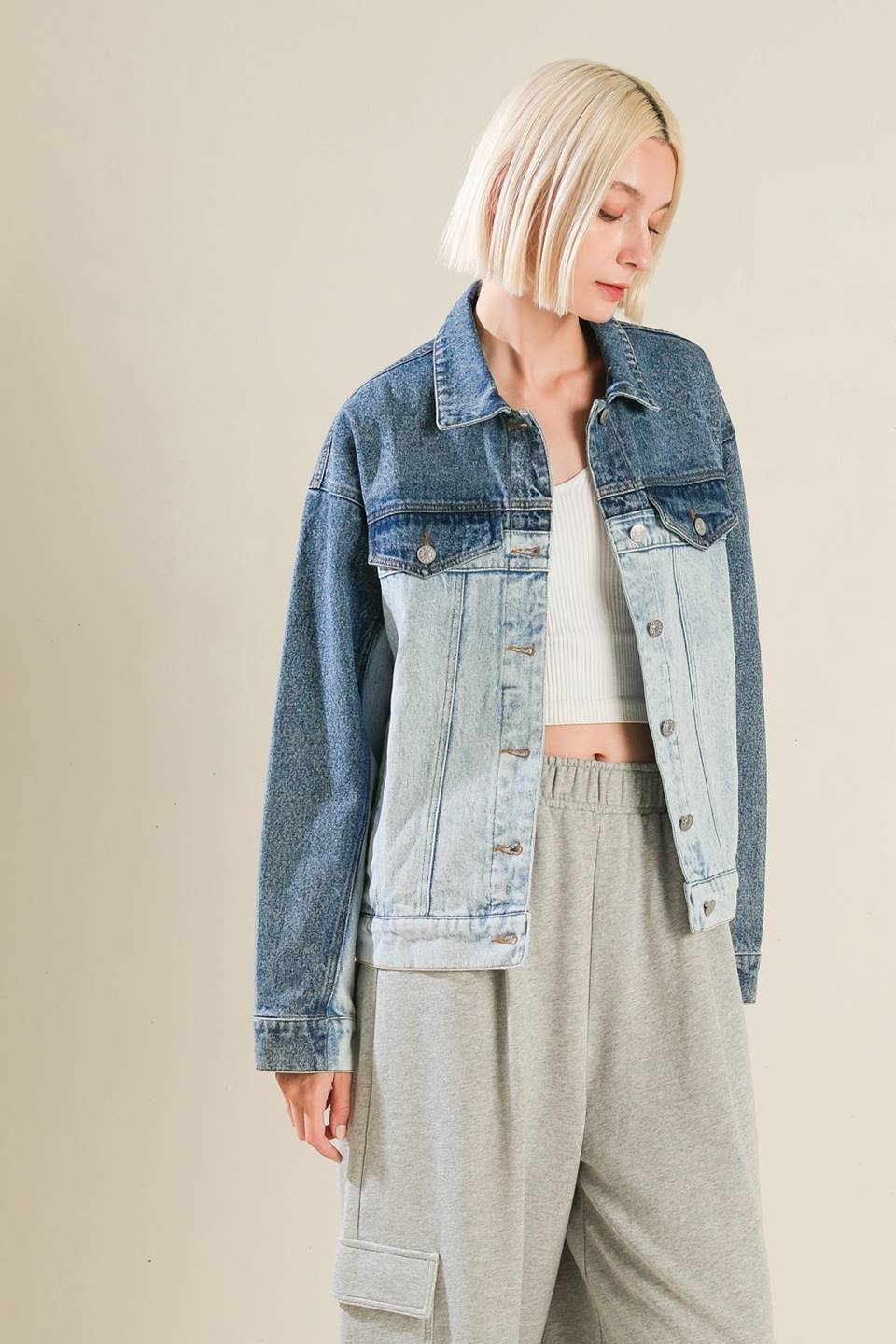 A BAR SONG DENIM JACKET denim - Apparel & Accessories > Clothing > Outerwear