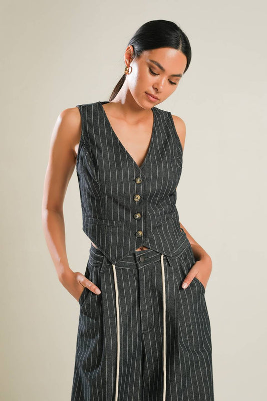 HAZY DAYS DENIM VEST Flying Tomato