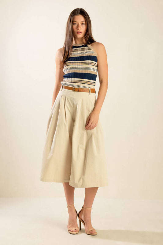 DRIFTING CURRENTS WOVEN CULOTTE PANTS Flying Tomato