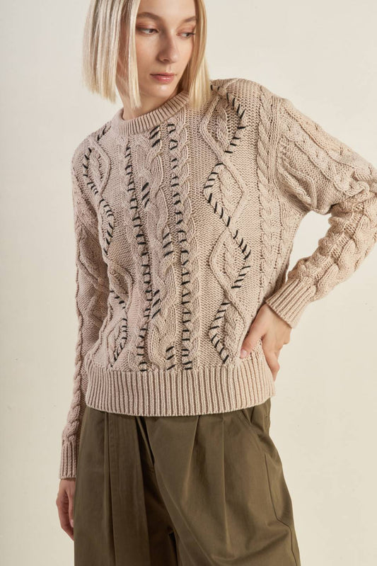 LITTLE BIT IN LOVE SWEATER KNIT TOP Flying Tomato