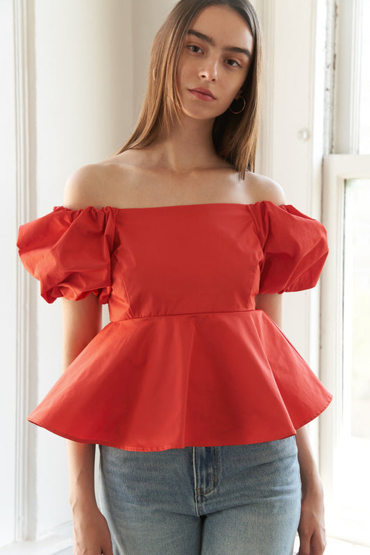 STUNNING GLORY WOVEN TOP Flying Tomato