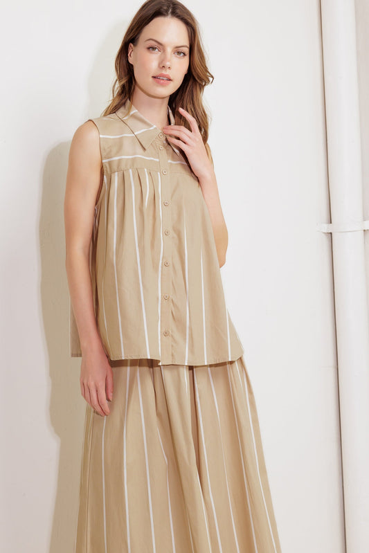 SOMEWHERE TO BE WOVEN TOP Flying Tomato