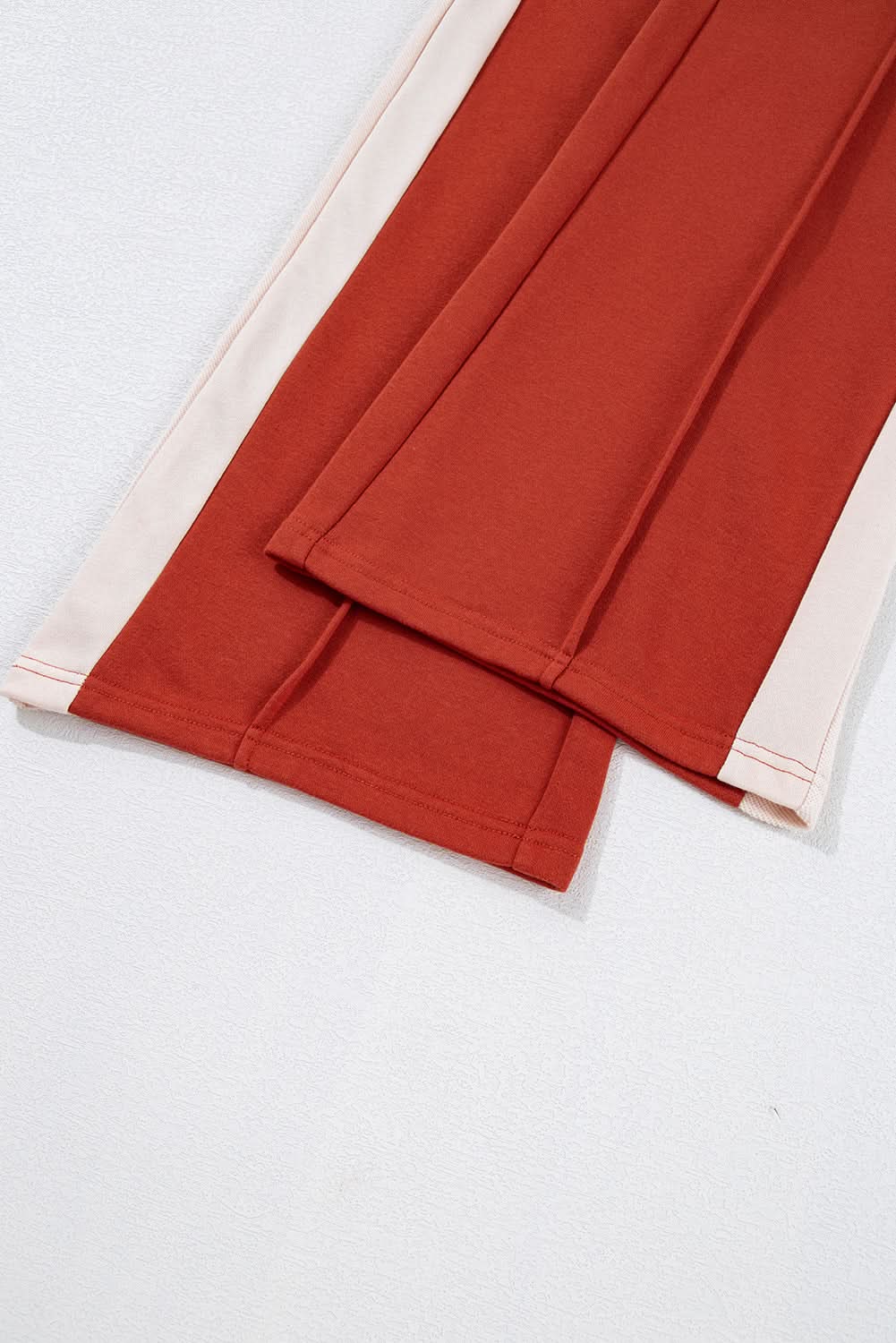 Flamingo Color Block Drawstring High Waist Wide Leg Pants - Love Salve