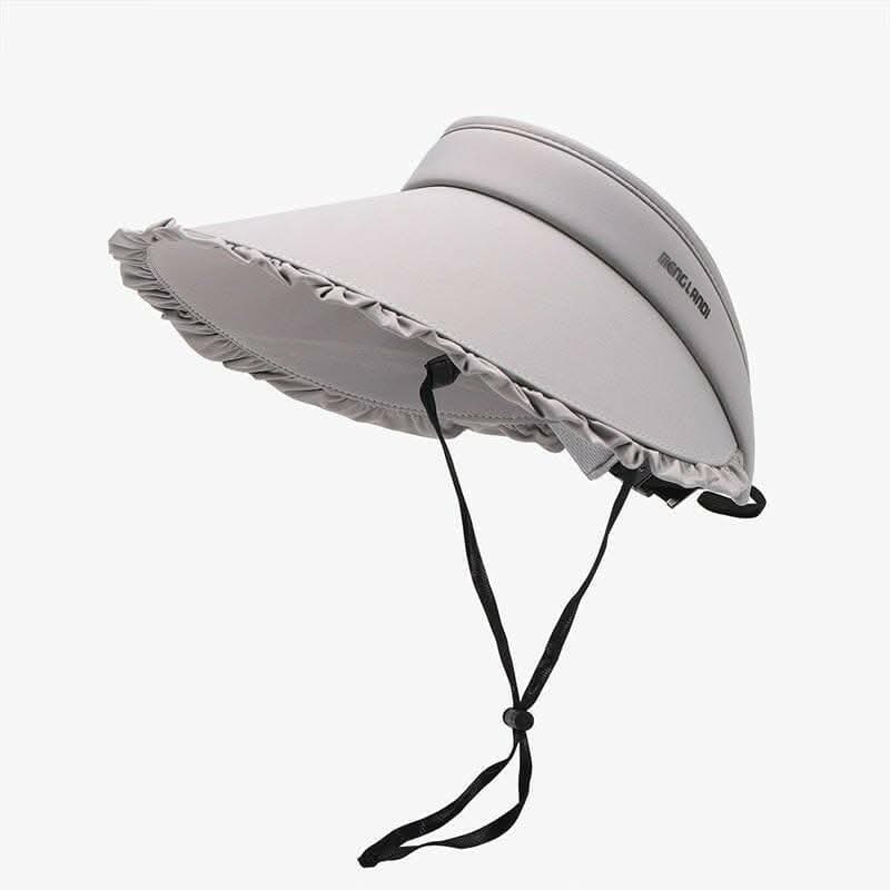 Frilled ice silk sun hat - adjustable fit - Love Salve