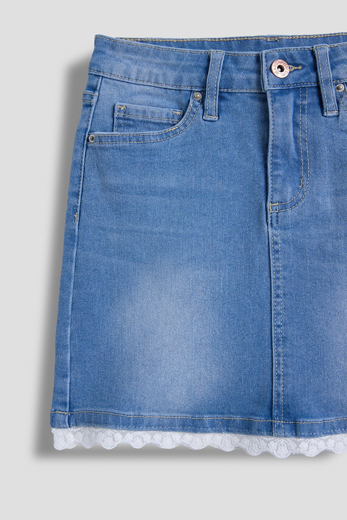 YMI JEANS: Lace Trim Girls' Skirt