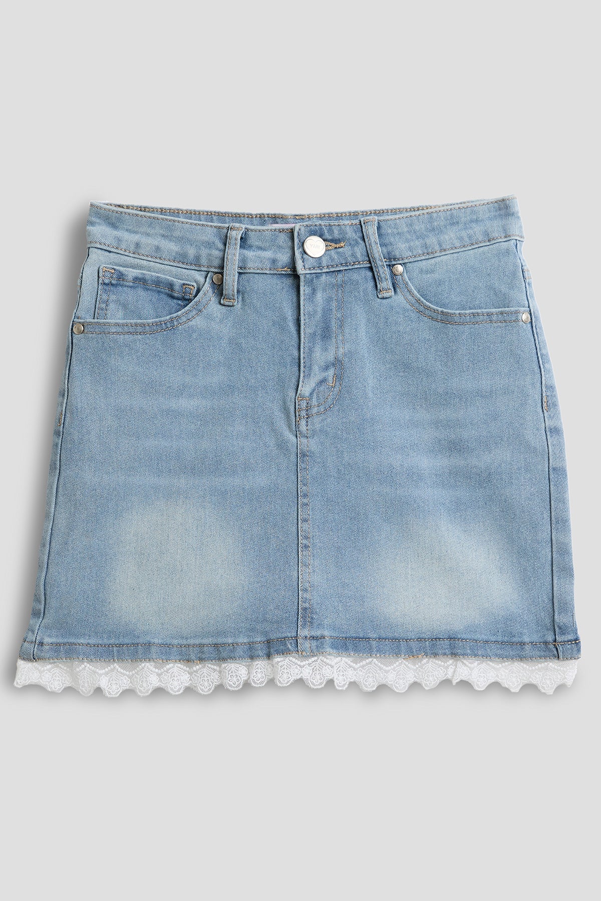 YMI JEANS: Lace Trim Girls' Skirt