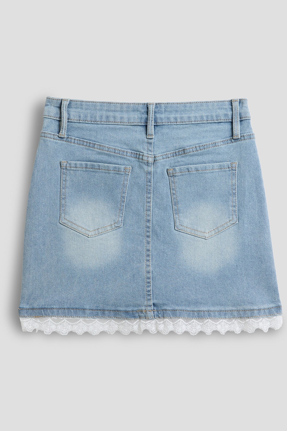 YMI JEANS: Lace Trim Girls' Skirt