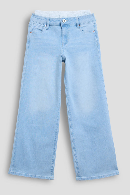 Girls Boxer Waist Wide Leg Jeans YMI JEANS