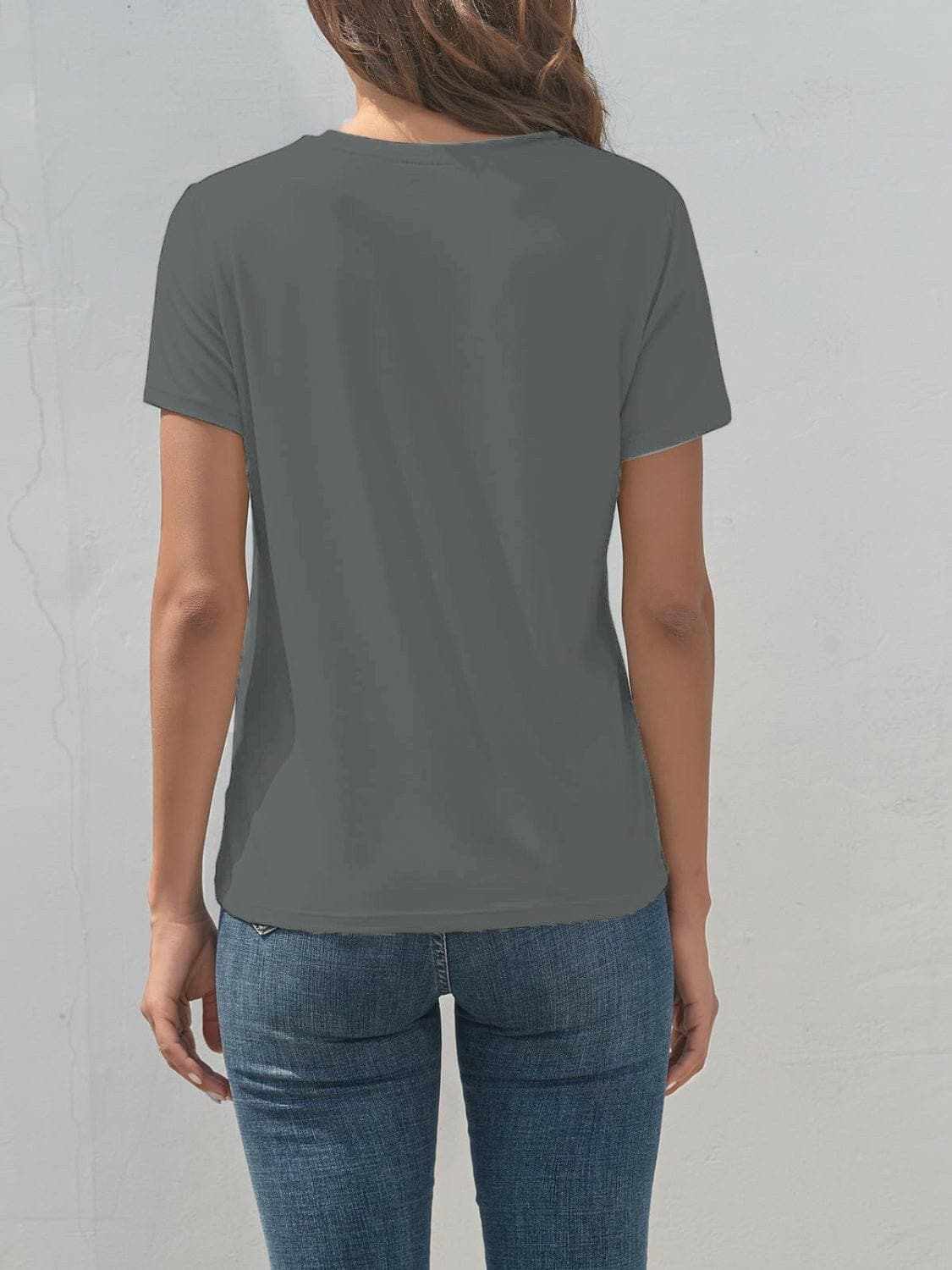 Giraffe print casual tee - comfy fit