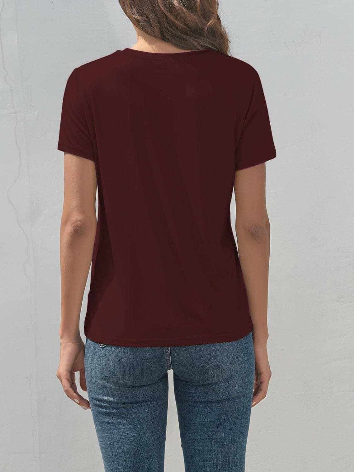 Giraffe print casual tee - comfy fit
