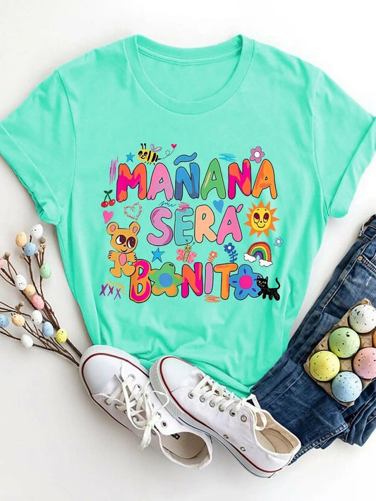 Graphic print tee - casual style - Love Salve