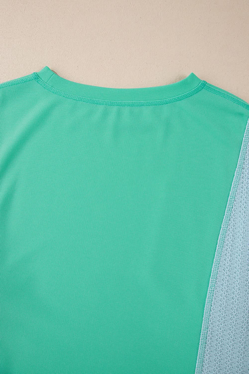 Green Colorblock Stitching Patchwork Buttoned Long Sleeve Top - Love Salve