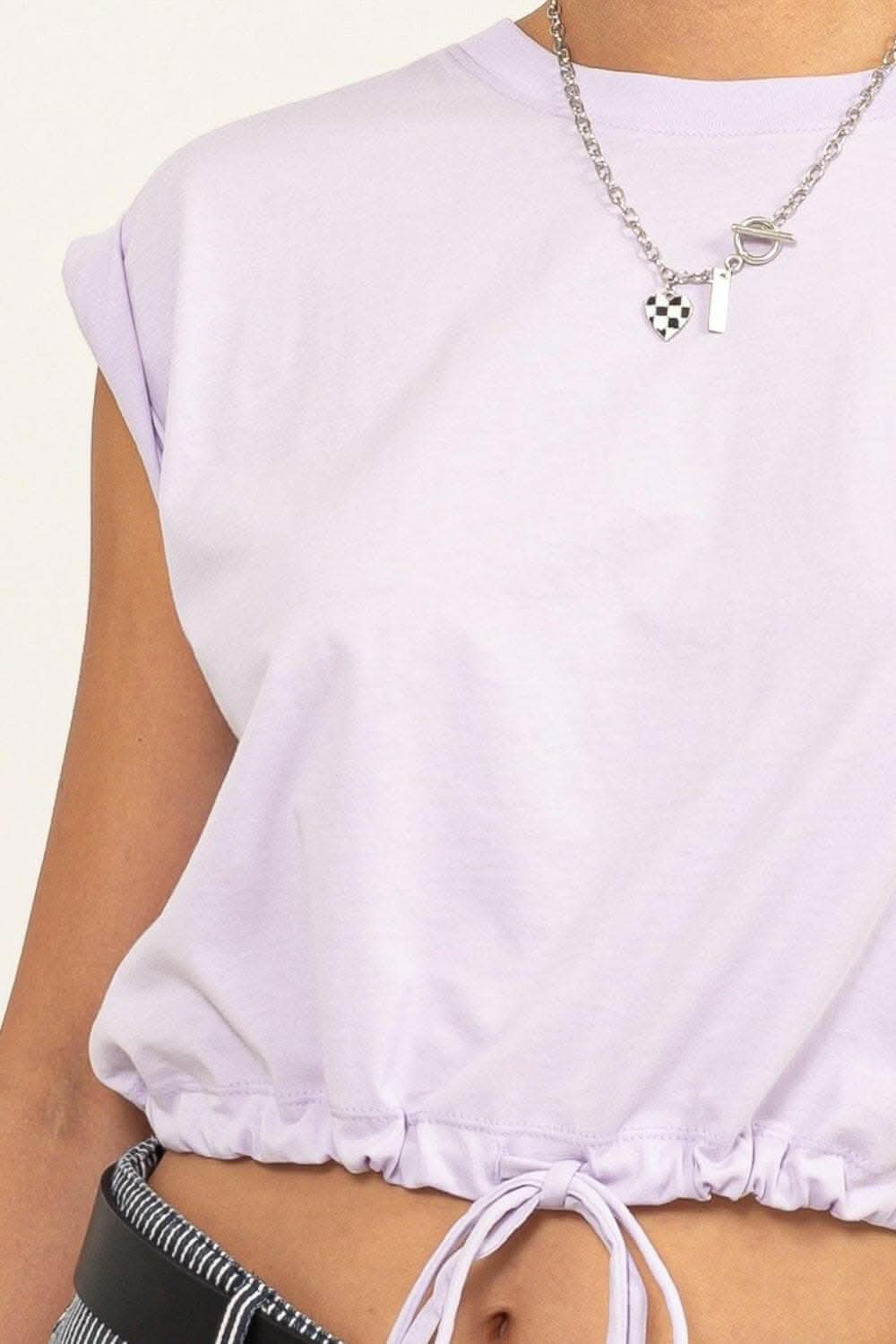 HYFVE Drawstring Hem Crop Top - Love Salve