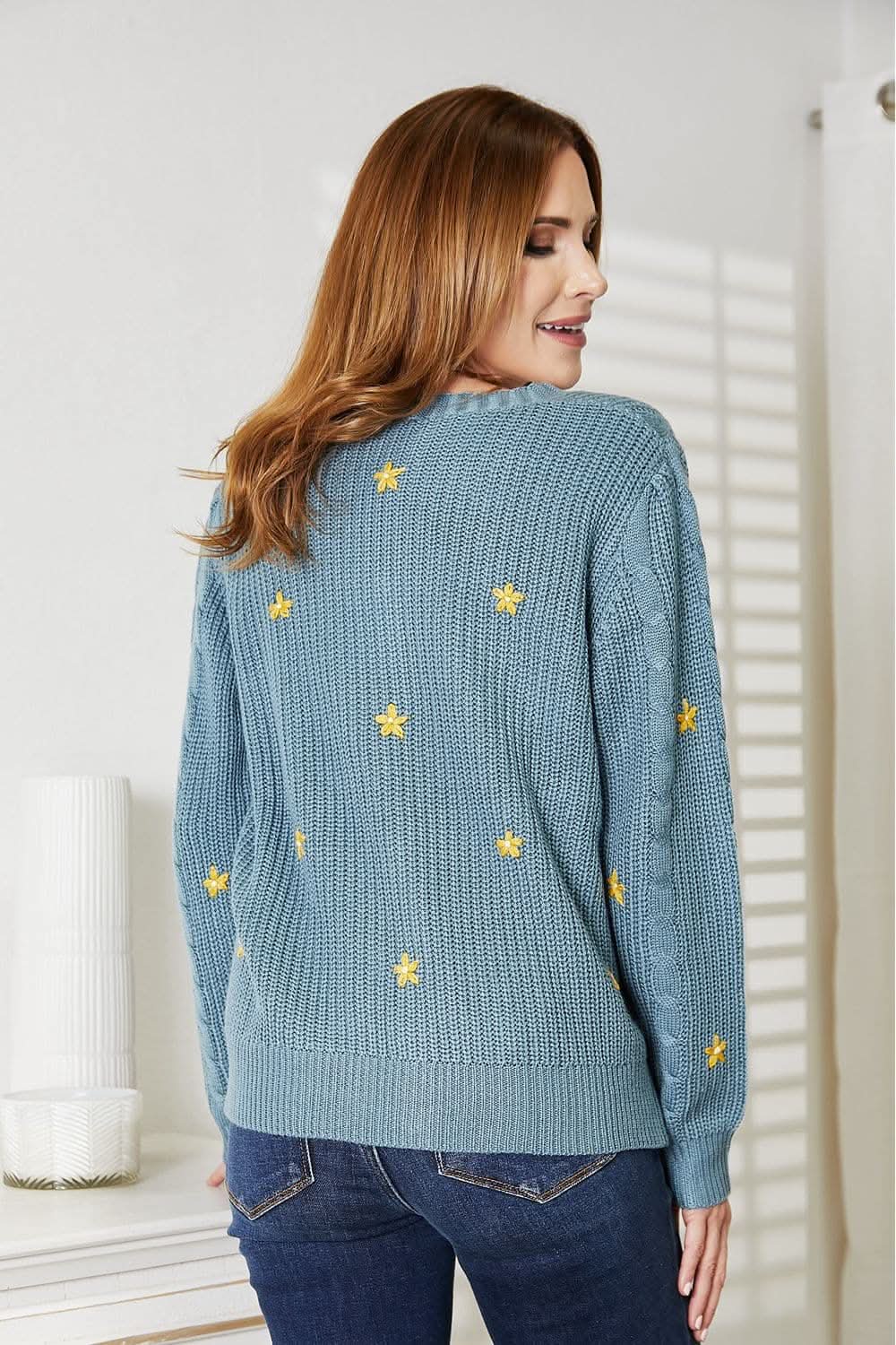 Heyson floral embroidered cardigan - Love Salve