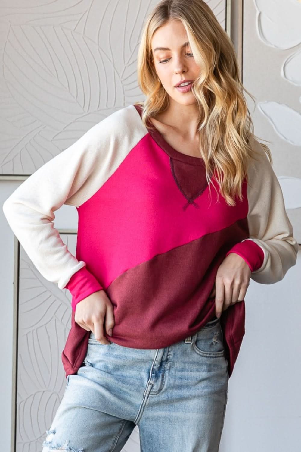 Hopeley color block t-shirt - Love Salve