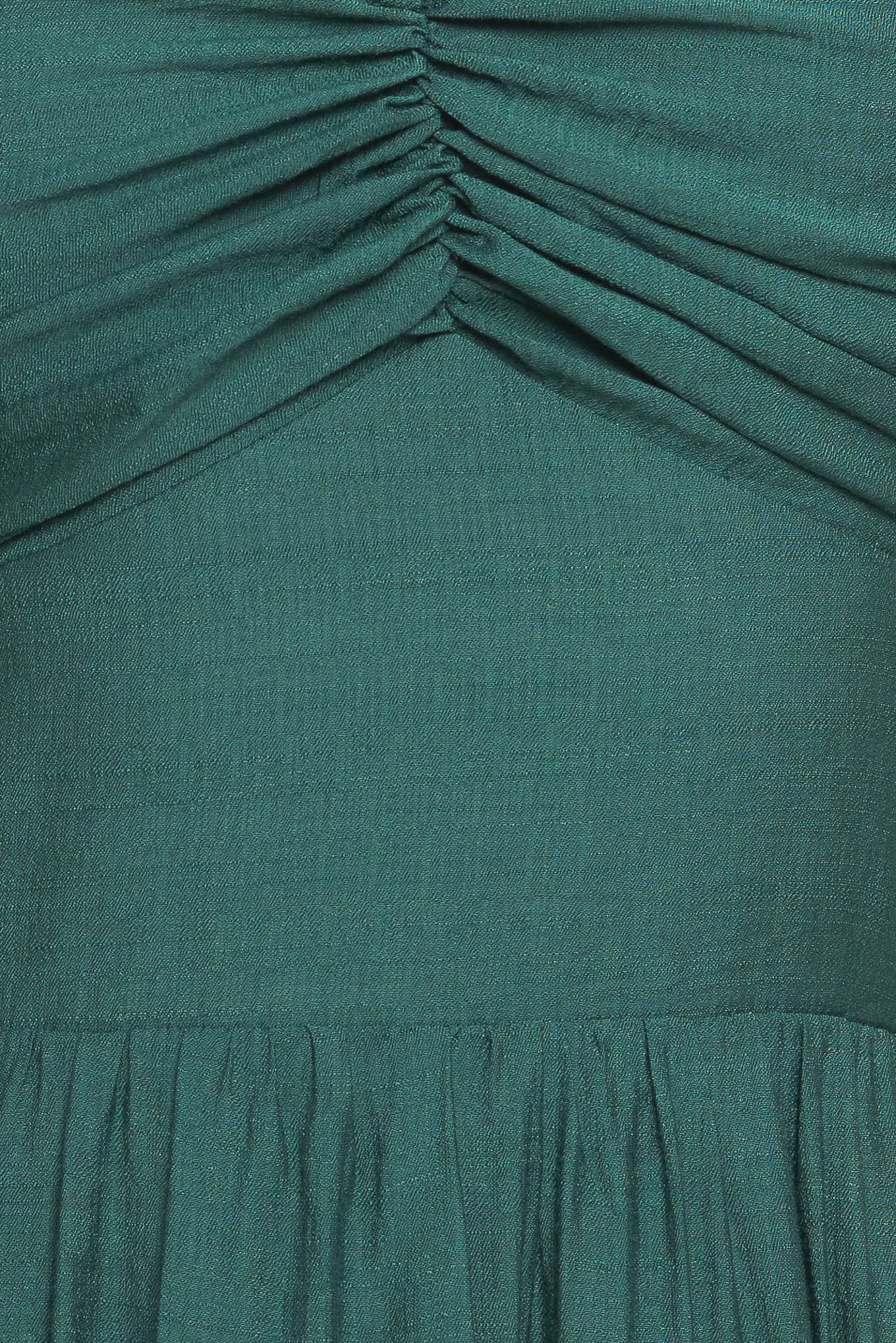 SUMMER MILK FOREST GREEN WOVEN MAXI DRESS