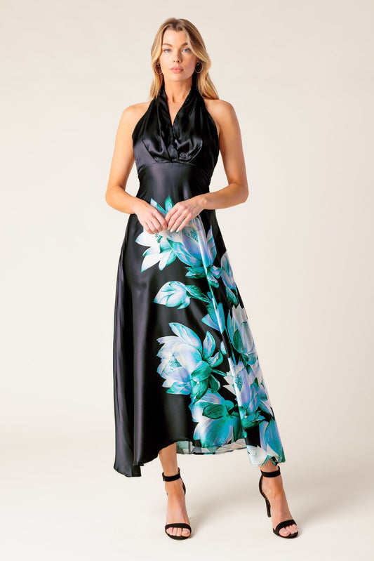 INSATIABLE FEELING WOVEN MIDI DRESS Flying Tomato