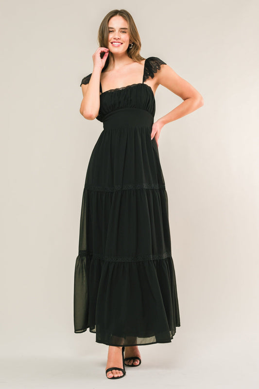 FORGOTTEN ROMANCE WOVEN MAXI DRESS Flying Tomato