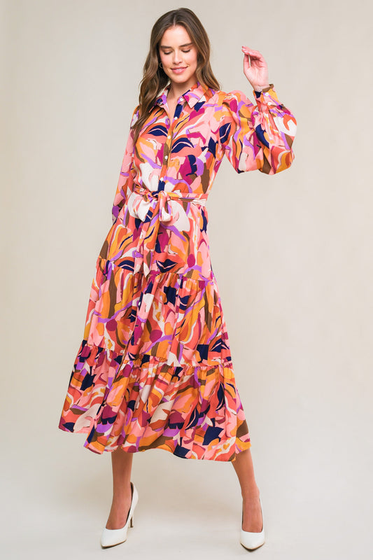 ROSEWOOD ROMANCE WOVEN MIDI DRESS Flying Tomato