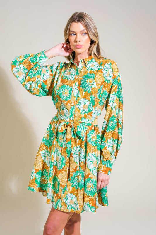 ENCHANTED TO MEET YOU WOVEN MINI DRESS Flying Tomato