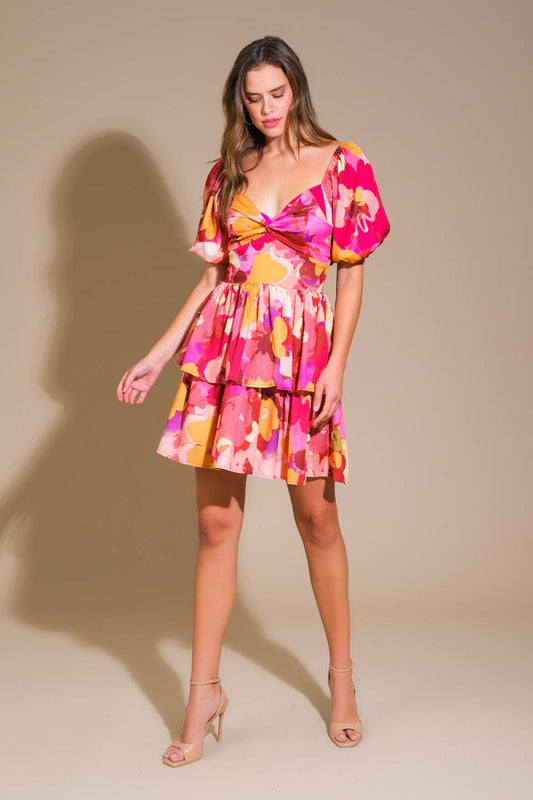 WHIMSICAL BEAUTY WOVEN MINI DRESS Flying Tomato