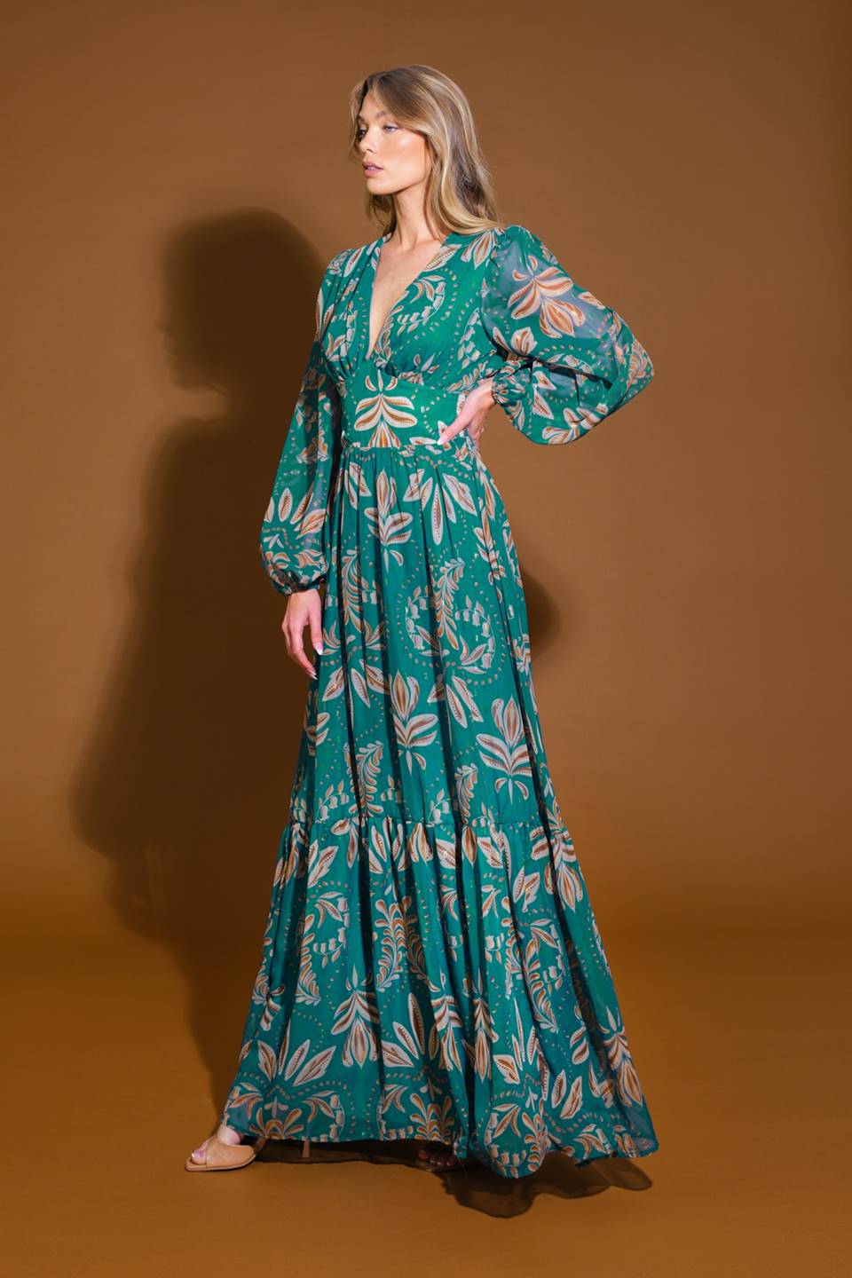 CONSTANTLY TRENDY WOVEN MAXI DRESS