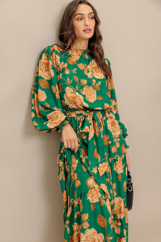 SONGS ABOUT YOU WOVEN MIDI DRESS Flying Tomato