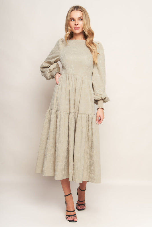 NEBULA NIGHTS WOVEN MIDI DRESS Flying Tomato