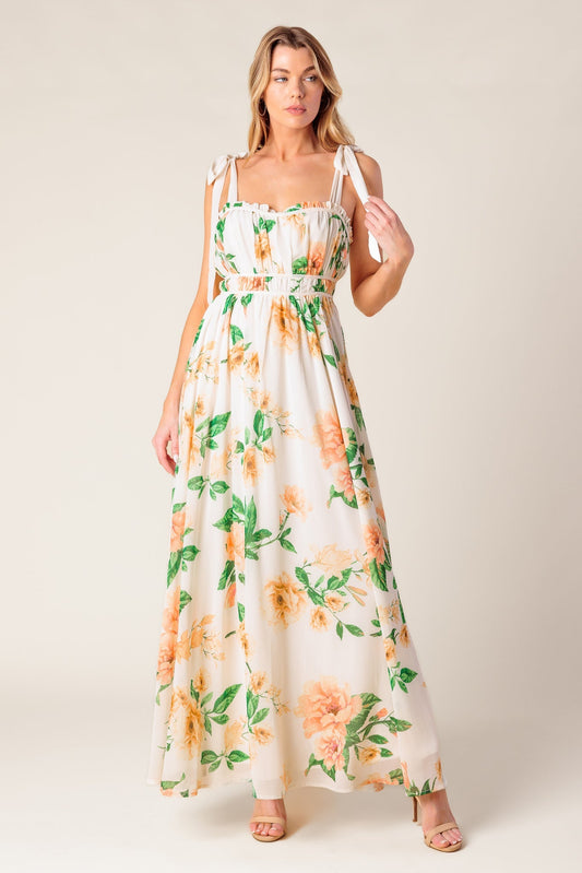 A PERFECT MATCH WOVEN MAXI DRESS Flying Tomato