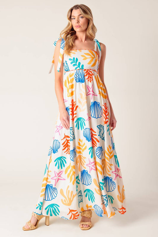FROLIC THROUGH FIELDS WOVEN MAXI DRESS Flying Tomato