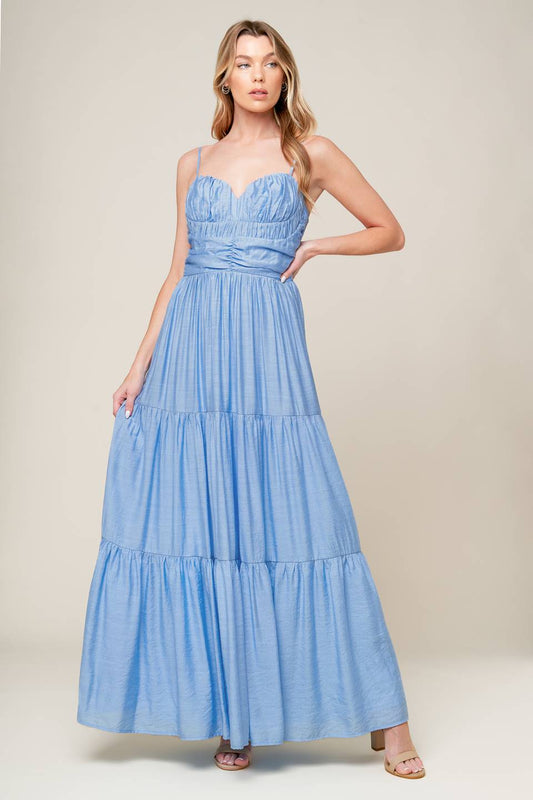 MOMENT MAKER WOVEN MAXI DRESS Flying Tomato