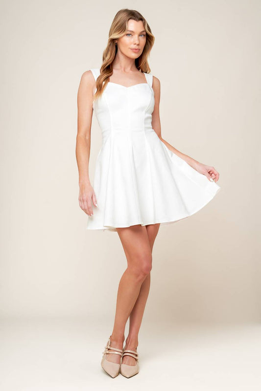 LAST YOUR CHANCE DENIM WOVEN MINI DRESS Flying Tomato