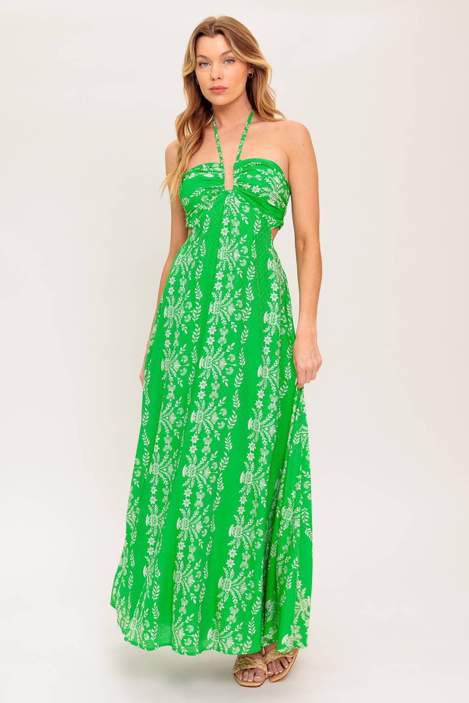 MY LOVE LANGUAGE WOVEN MAXI DRESS