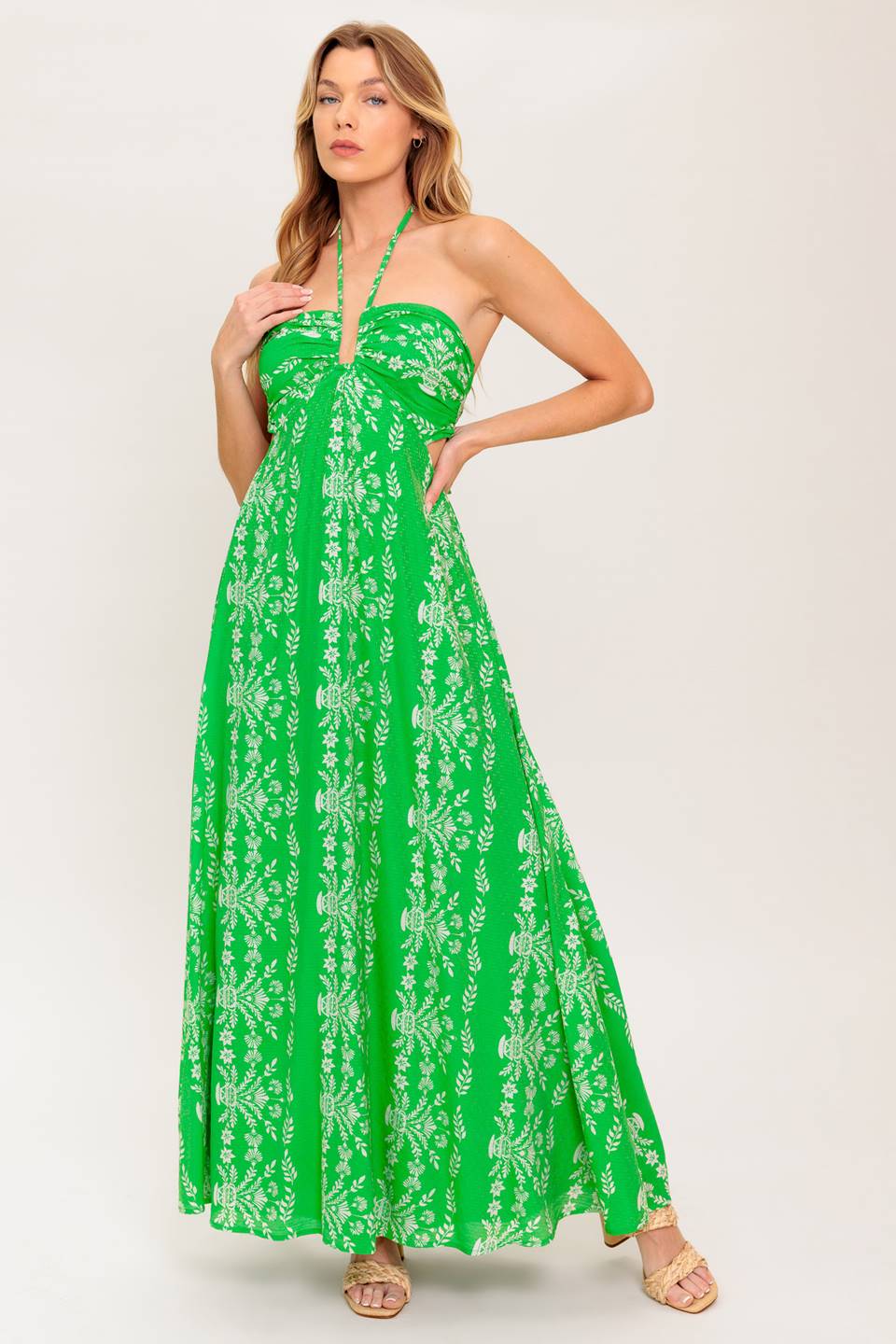 MY LOVE LANGUAGE WOVEN MAXI DRESS