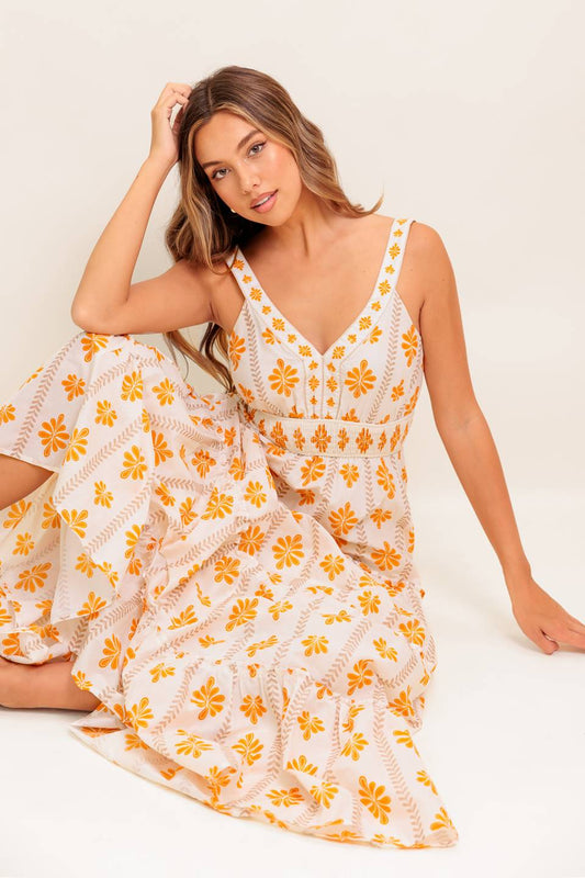 DAILY DELIGHT WOVEN MAXI DRESS Flying Tomato