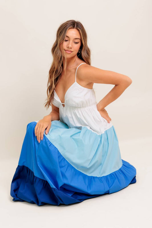 CRUISE MODE WOVEN MIDI DRESS Flying Tomato