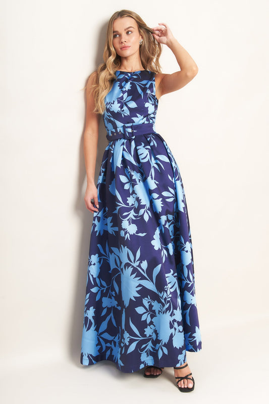 SAPPHIRE FANTASY WOVEN MAXI DRESS Flying Tomato