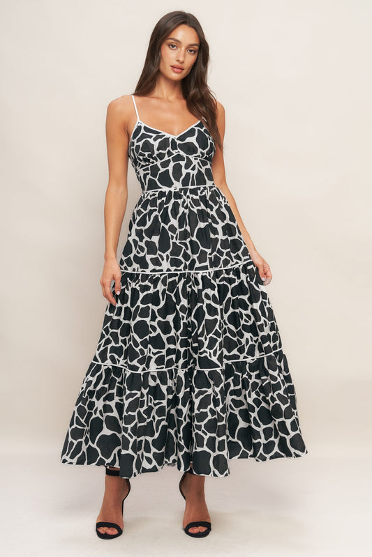 URBAN WILD WOVEN MIDI DRESS Flying Tomato
