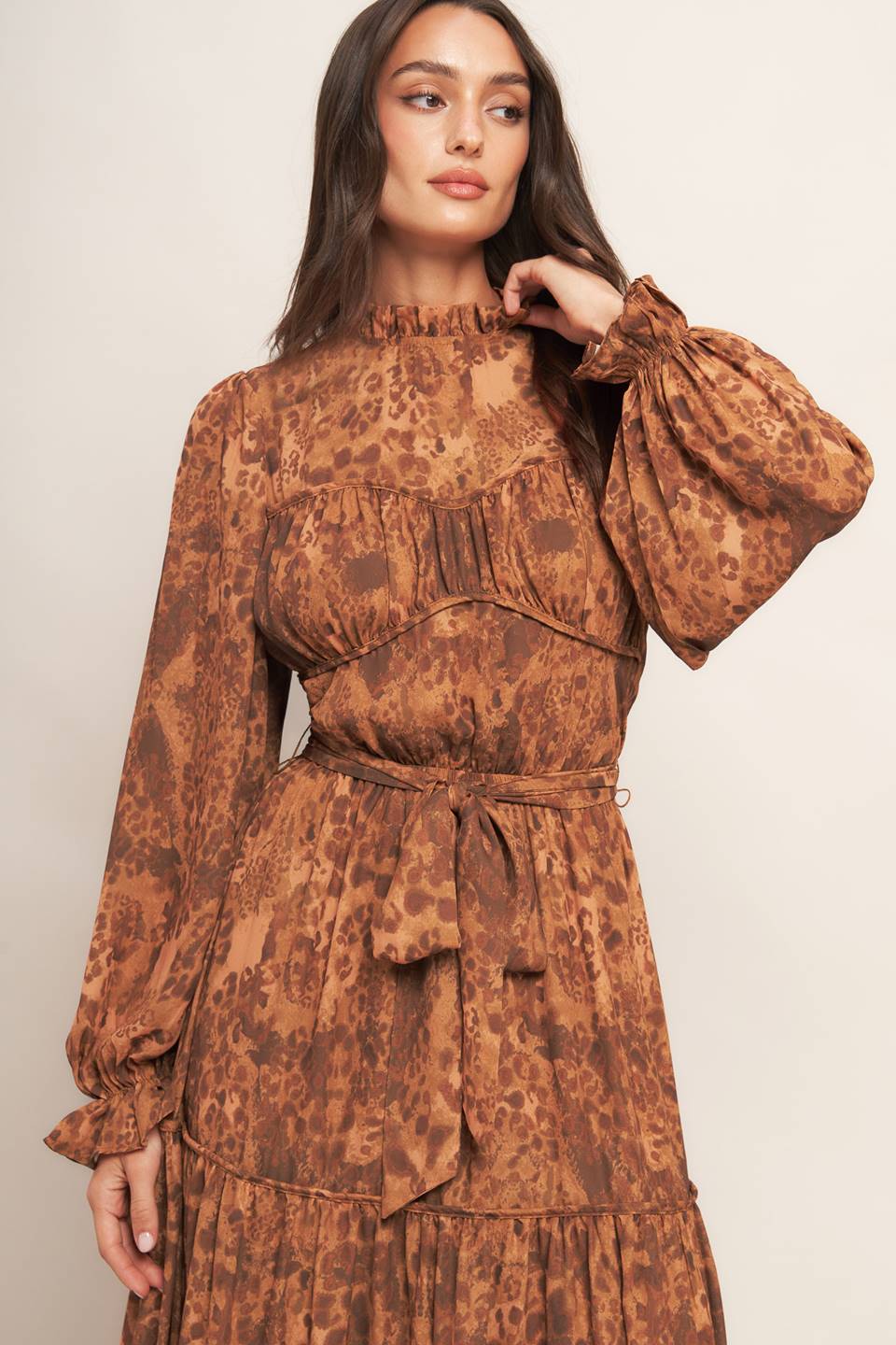 NOMAD'S WHISPER WOVEN MAXI DRESS
