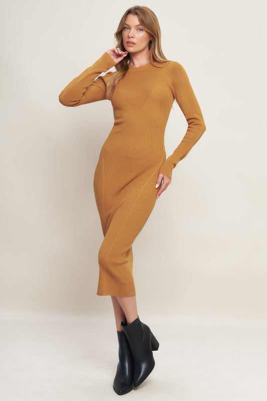 BE WITH YOU SWEATER MIDI DRESS Flying Tomato