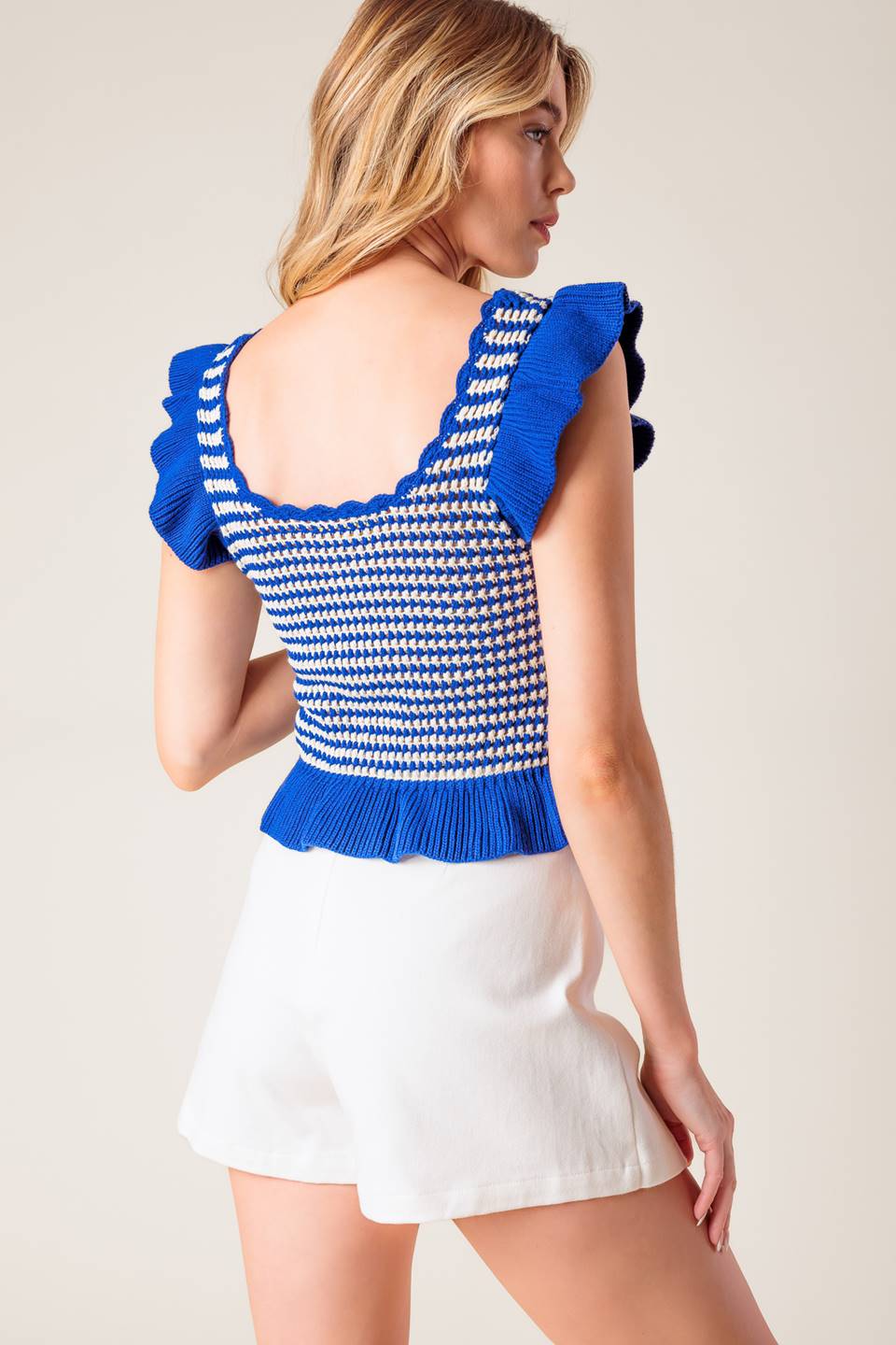 TU ALLAN I'R GORLLEWIN GLAS SWEATER KNIT TOP